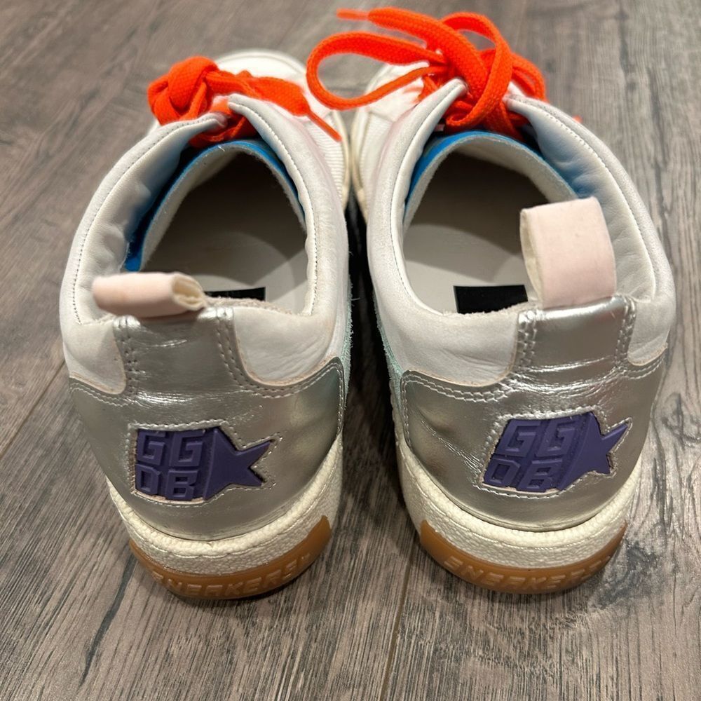 Golden Goose sneakers ball star leather in orange lace - Picture 9 of 14